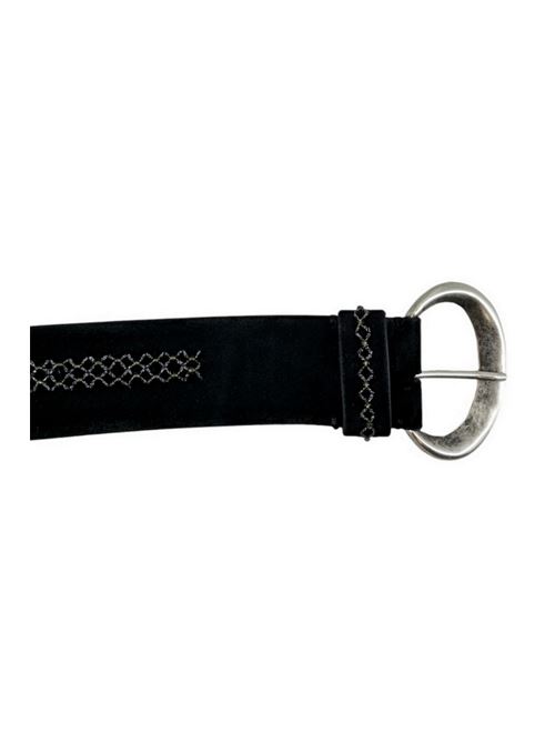 women's belt in black suede Puntovita & Arsenice | PV2466NERO